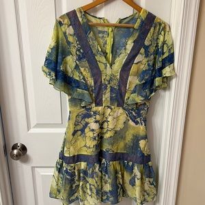 BCBG Max Azria ‘Karian’ Dress - Dark Lime Combo Size 4